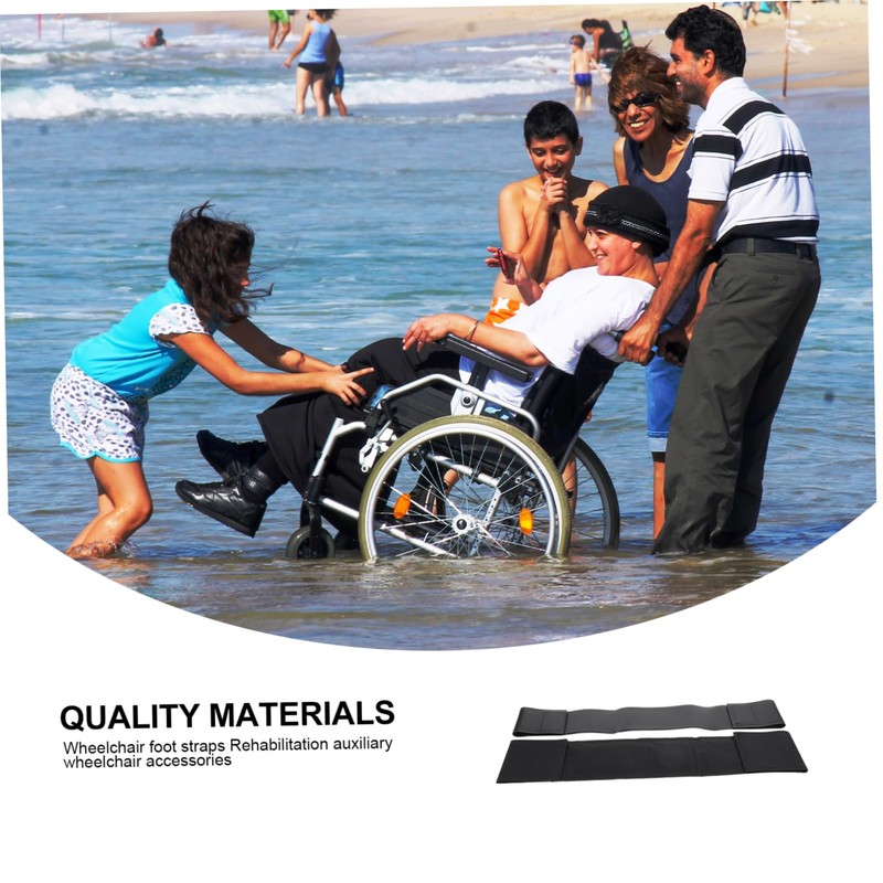 OATIPHO 2Pcs Adjustable Wheelchair Footrest Straps Calf Holder for Enhanced