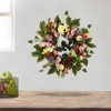 European Simulation Spring Wreath Artificial Flower Lintel Wreath Hanging Decoration