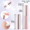 Mxxipp 2pcs Silicone Lip Applicator with Cover, Round Head Silicone