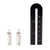RCA and BNC Coaxial Adapter - BNC Female to RCA