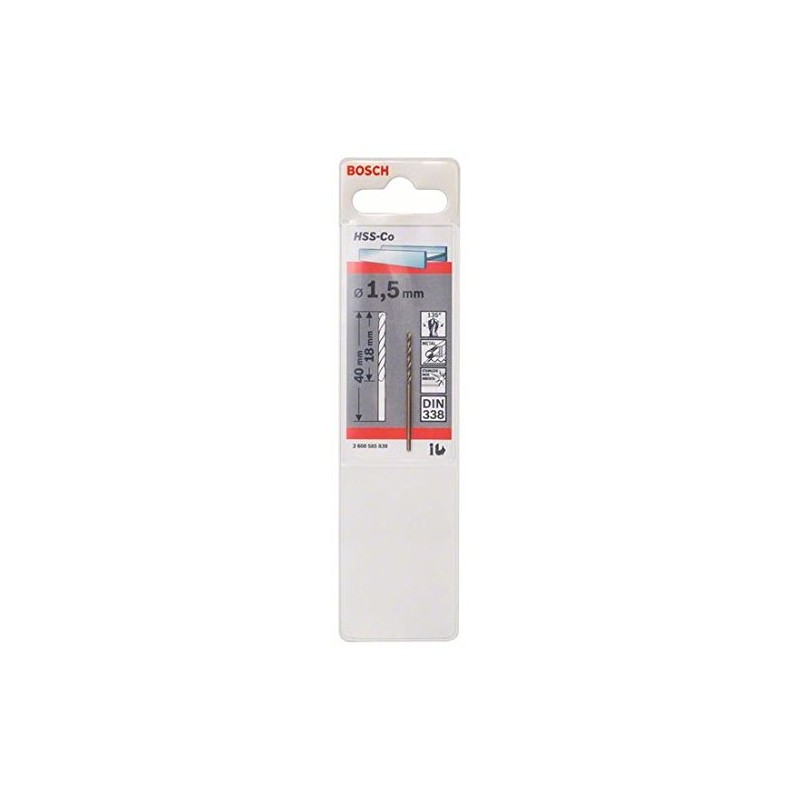 Bosch 2608585839 HSS-Co DIN 338 Metal Drill Bits