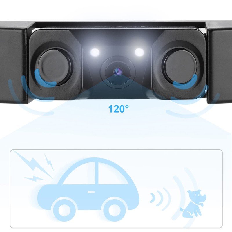 Parking View Camera License Plate Backup Camera, 3 in 1