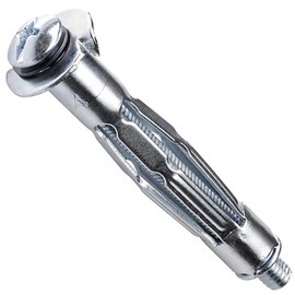 Heavy Duty Wall Plasterboard Fixing Anchor Plugs - Molly Cavity Metal Screw, Superior Hollow Wall Fixings Pack of: 2 M6 x 36mm (6x12)