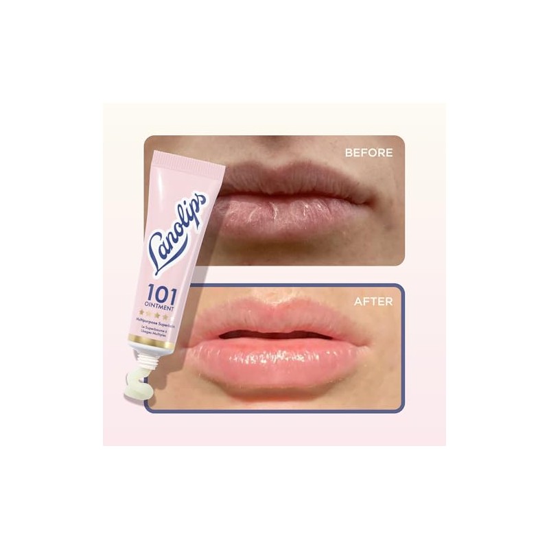 Lanolips 101 Ointment Multipurpose Superbalm Duo, Natural Lanolin Moisturizer for