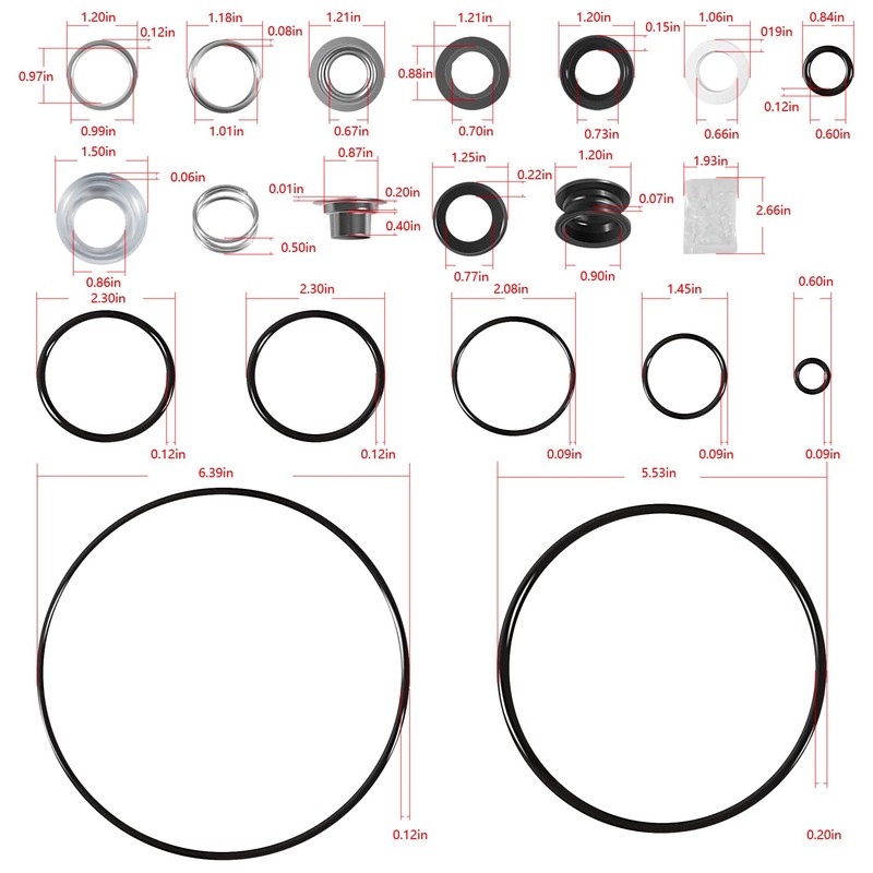 Bzcovac O-Ring Gasket Rebuild Kit for Hayward Power-Flo LX SP1580