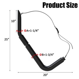 UNITEDPOWER Jumbo Kayak Storage Racks, Heavy Duty Garage Hangers, Wall Hooks for Canoe, Ladder, Bicycle, Folding Chairs, Surfboard, Snowboard, Hose and Tools, Extra Large (4 Pack)