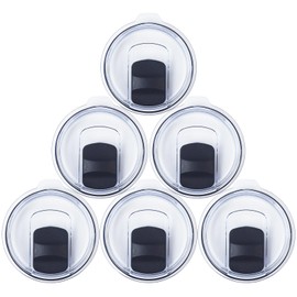6 Pack 20 oz Tumbler Lid, Magnetic Slider Replacement Lids for YETI 20 oz Tumbler, 10/24 oz Mug and 10 oz Lowball, Spill Proof Cup Lids Covers Compatible for Ozark Trail, Old Style Rtic, BPA Free