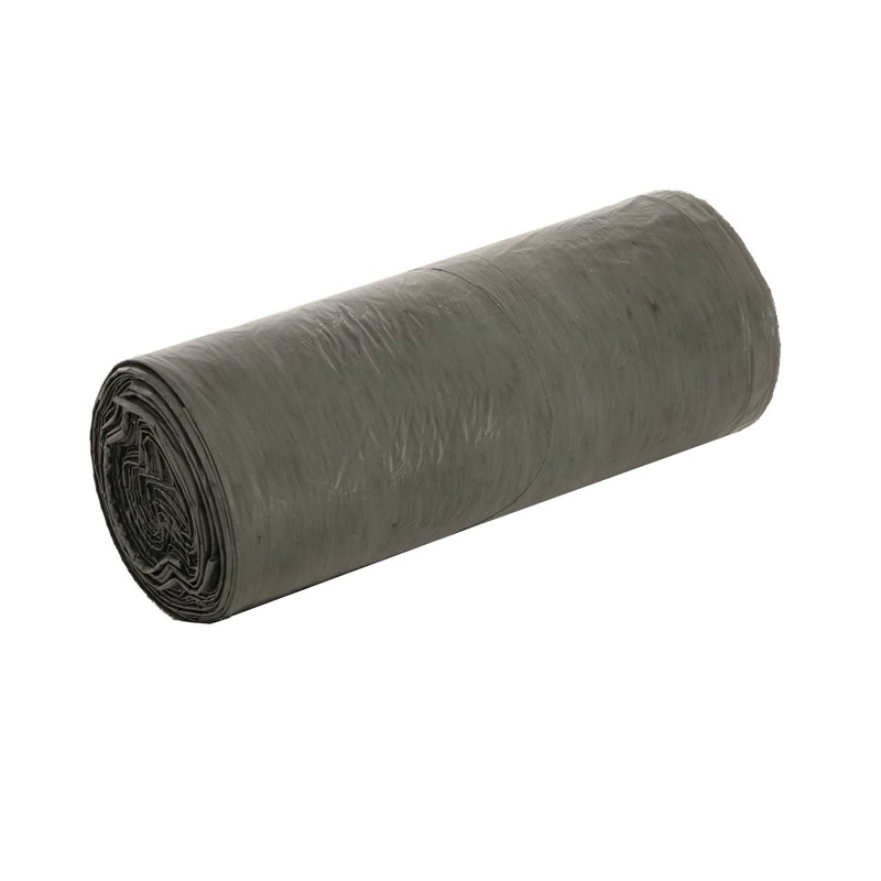 Bin Liners with Carry Handle, Grey, 95% Recycled Material (Grey