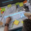 Merdia Mechanical Keyboard Gaming Keyboard | Brown Switch Ice Blue