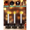 Xingzd 4PK Battery Operated LED Window Candles, Dusk to Dawn