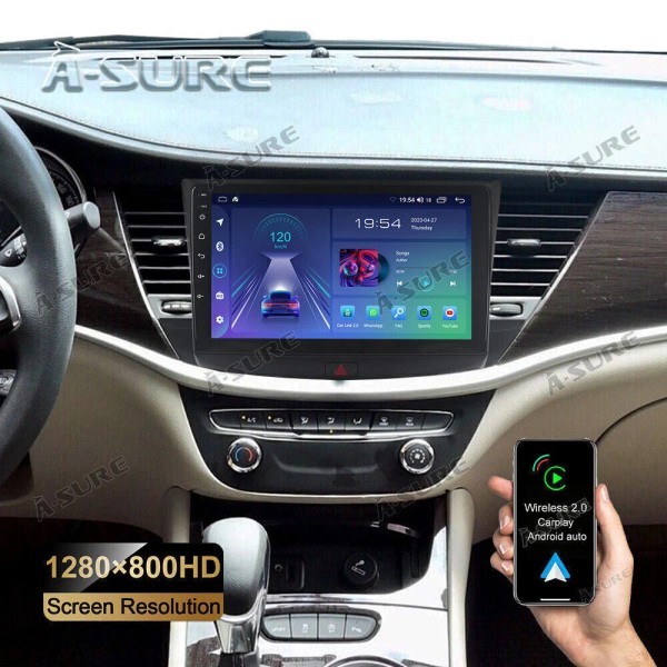 ASURE 2+32GB Wireless CarPlay Android 14.0 Car Radio Stereo for