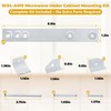 BigHead WX4-A019 JXA019K Microwave Under Cabinet Mounting Kit Replacement for
