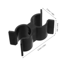 Sosoport 10pcs Durable Double Port Pipe Clamps Easy Install Fastening Clips for Fence Wheelchair and Use Strong Clamping Force Robust Construction for Wet Environments