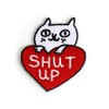 BADGE BOMB Shut Up Cat Patch by Gemma Correll