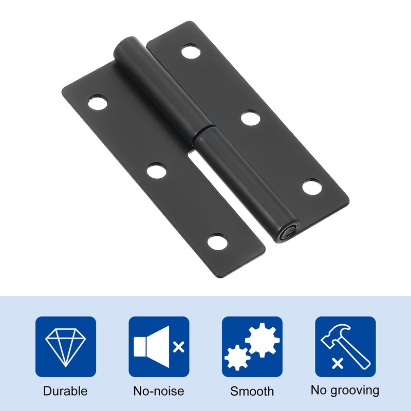 sourcing map 6 Pcs Lift Off Hinge, 2.5" Detachable Lift