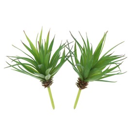 LJY 2 Pieces Realistic Artificial Faux Succulent Yucca Vera Greenhouse Small Plants Unpotted for Home Garden Decoration (Spring Green)