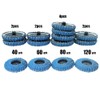 10PCS Flap Disc 2 Inch Roll Lock Quick Change Sanding