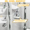 FNINIEK Faucet Shower Water Saving Foamer Oscillating Shower 360 Degree
