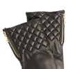 Bruno Magli Women's Diamond Quilted Cuff Leather Gloves (Black, Size