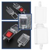 Be In Your Mind 2-Piece Boat Switch Protective Cover, Transparent