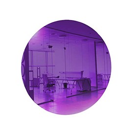 Marketing Holders Acrylic Mirror 12" Wide Round Purple .118" Thick No Adhesive Reflective Pieces Perfect for DIY Arts and Crafts School Projects Home or Office Decor Special Events