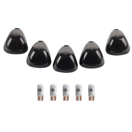 HERCOO Smoked LED Roof Lights White Cab Marker Clearance Running Compatible with 1999-2016 F250 F350 F450 F550 Super Duty Aftermarket Replacement