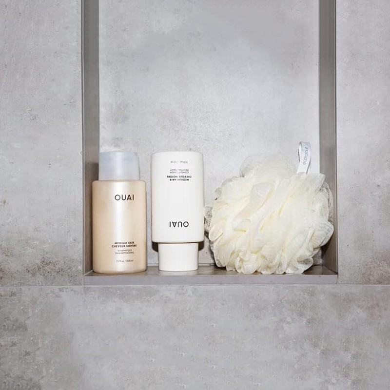 OUAI Medium Hair Shampoo & Conditioner Set, Travel Size -