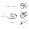 Just Breathe Ring 925 Sterling Silver Just Breathe Open Rings