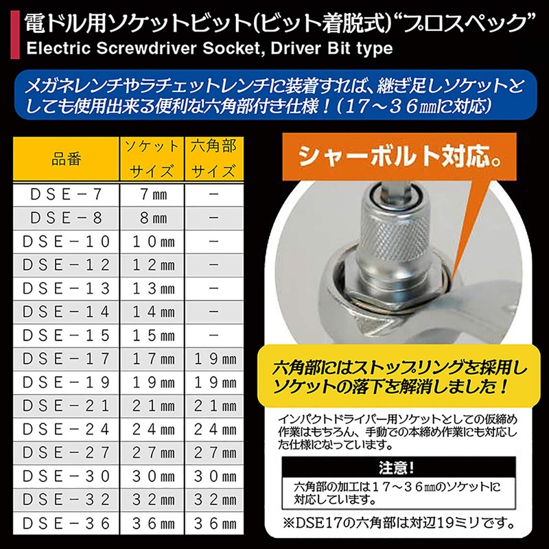 Super Tool DSE8 18V Impact Torsion Bit, Detachable Socket for