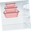 CHILDWEET Versatile Kitchen Storage Box Crisper Lunch Box 3pcs Airtight