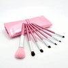 Lucky Interests Portable Makeup Brushes Set, 7Pcs Travel Synthetic Makeup