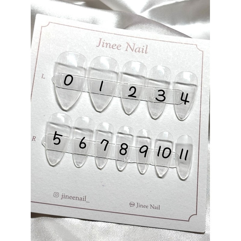 Size Measuring Tip (Nail) - Almond / 사이즈 측정팁(네일) -
