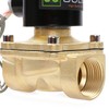 U.S. Solid 1" Brass Electric Solenoid Valve 24VDC Normally Closed