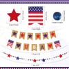 SmoothNovelty 2 Sets 250th Anniversary Wooden Red and Blue Star
