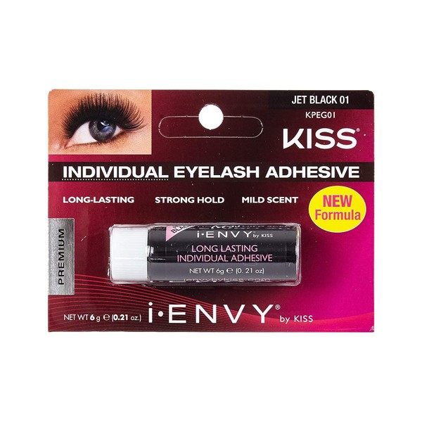 Kiss I Envy Individual Eyelash Adhesive Jet Black 01