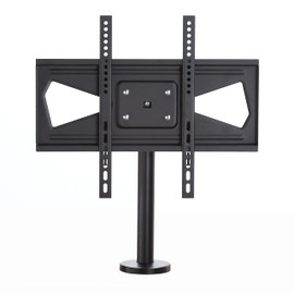 Safco Products 2144BL Tabletop TV Mount, Swivel, for Flat Screen TVs 32"-55", Black