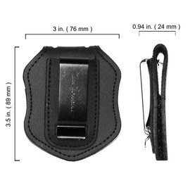 Washington DC Metro PD Belt Clip Badge Holder with Pocket and Chain
