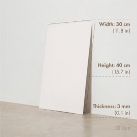 Elan Cotton Canvas Panels 12x16, 8-Pack Canvas Boards for Painting, Painting Canvas, Canvases for Painting, Art Board Bulk, Art Canvas Board, Blank Canvas Panel, Plain Canvas Board Art Canvas Panels