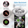 Naturezhen Universal 3-in-1 Kitchen Sink Drain Strainer, 304 All Stainless
