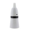 Bayonet Cap (B22) Bulb Holder in White with Shade Skirt
