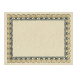 PaperDirect Bronze and Black Traditional Metal Colored Standard Aged Parchment Certificates, 8½ x 11, 100 Count