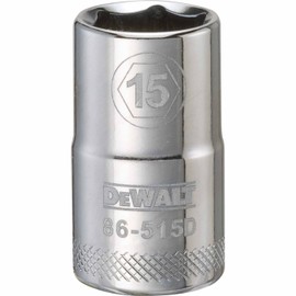 DEWALT DWMT86515OSP 6 Point 1/2'' Drive Socket 15MM