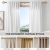 VOIIY Curtain Rods for Windows 18 to 42 Inch(1.5-3.5 Feet),3/4"