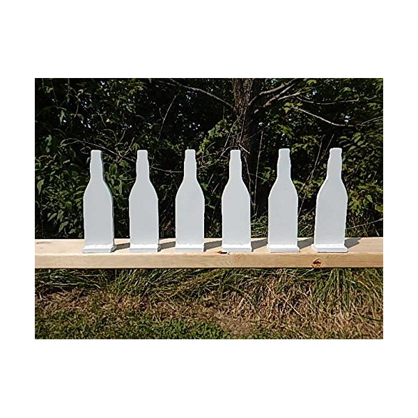 NRA SASS Target - Soda Bottle Set of six - 3/8" Thick AR500