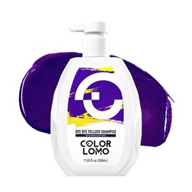 COLORLOMO Bye Bye Yellow Purple Shampoo 350ml - Sulfate-Free Formula for Platinum & Silver Blonde Hair - Removes Brassiness with Rich Lather & Floral Fragrance Revive Cool Tones