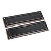 QCAA Solid Brass Mail Slot, with Solid Brass Interior Back