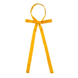 Allegra K School Ribbon, Uniform Ribbon, Ribbon Tie, Solid Color, Bowtie, Bowtie, High School Student Uniform, yellow