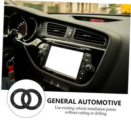 KONTONTY 4pairs Auto Speaker Spacer Adapter Rings Abs Speaker Washer for Enhanced Sound Easy to Install for Cars and Suvs