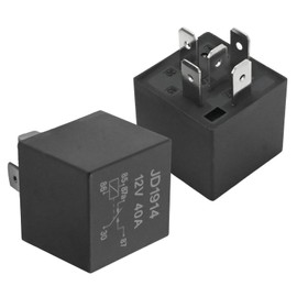 Vkinman 2Pcs F0AB-14B192-AA 40A 12VDC 5-Pin Automotive Relay, Replacement for Ford Electrical Systems, Replaces FOAB-14B192-AA