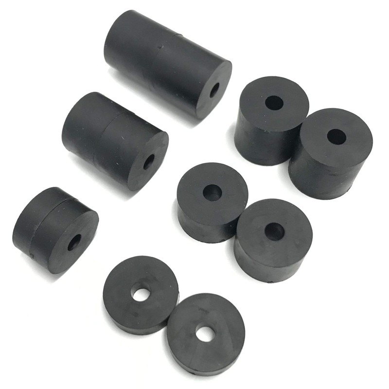 Hawkeng 4mm (M4) Medium Hard Rubber Spacers Standoff Washers (12